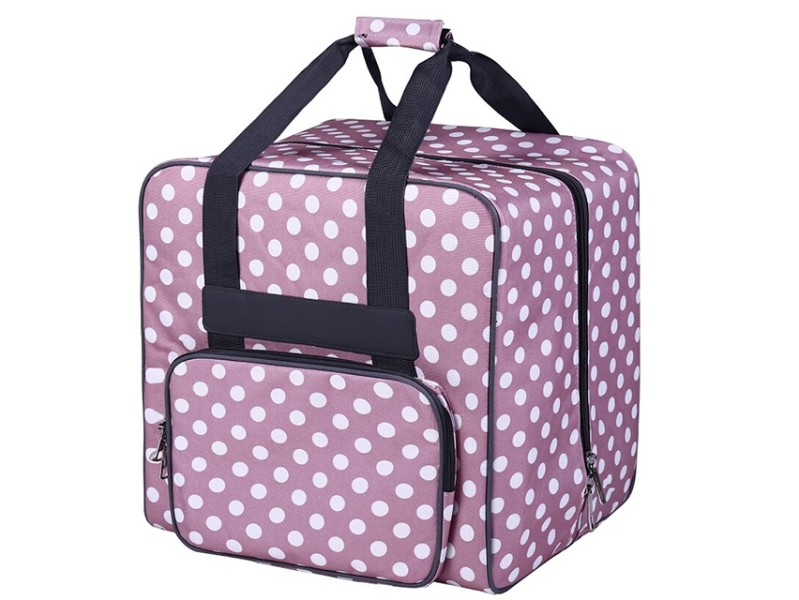 Overlocktasche dotty rosa XL Carry Bag 44 x 37 x 41cm 