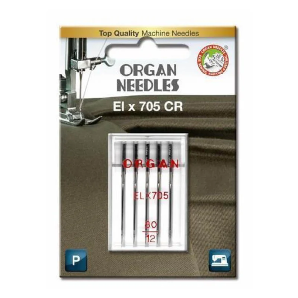 Organ Needles El x 705 CR 80/12 5er Set 