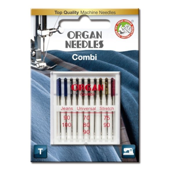 Organ Needles Combi Jeans Universal Stretch 10er Set 