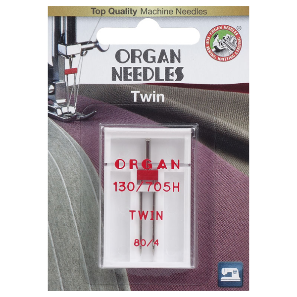 Organ Needles Twin 130/705H 80/4 
