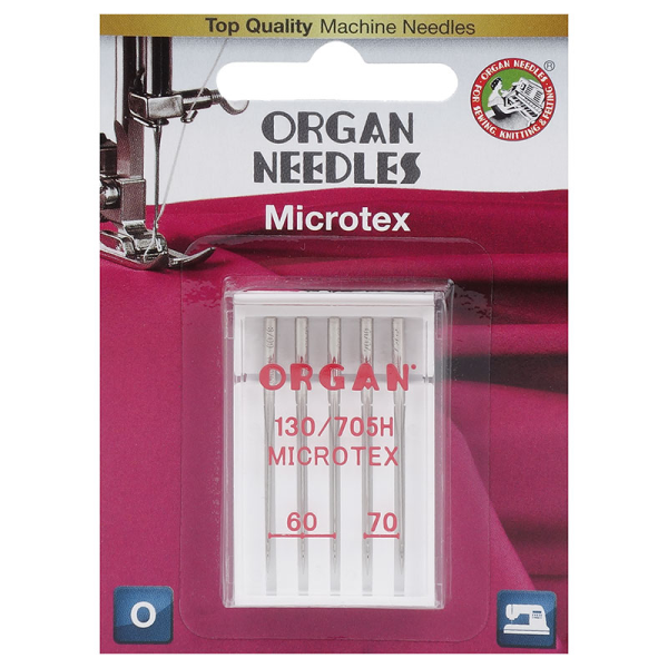 Organ Needles Microtex 130/705H 60-70 5er Set 